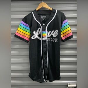 Black Jersey with Rainbow Sleeves Spencer